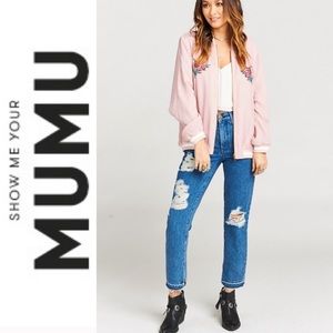 Show Me Your MuMu Brooklyn High Waist Crop Jeans 28